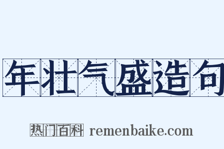 年壮气盛造句是什么意思的图片